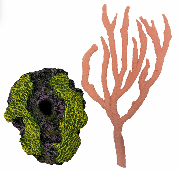 Misc. Seahorse Hitching Post - Finger Claw Sponge with weighted base - Seahorse Aquarium Decoration