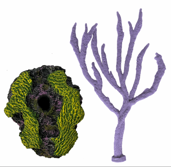 Misc. Seahorse Hitching Post - Finger Claw Sponge with weighted base - Seahorse Aquarium Decoration